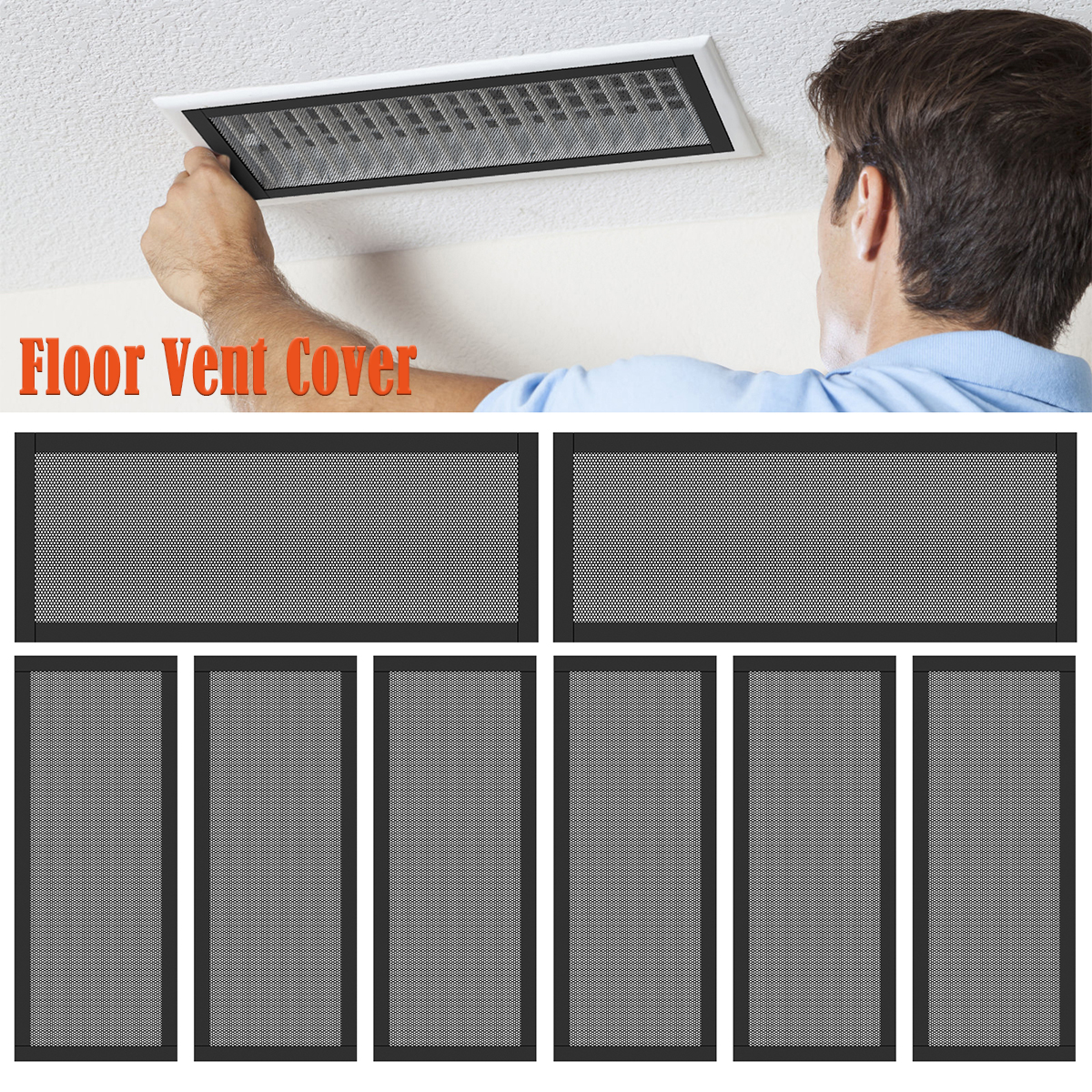 Hair Net Invisible - 8Pcs Magnetic Vent Covers Mesh Air