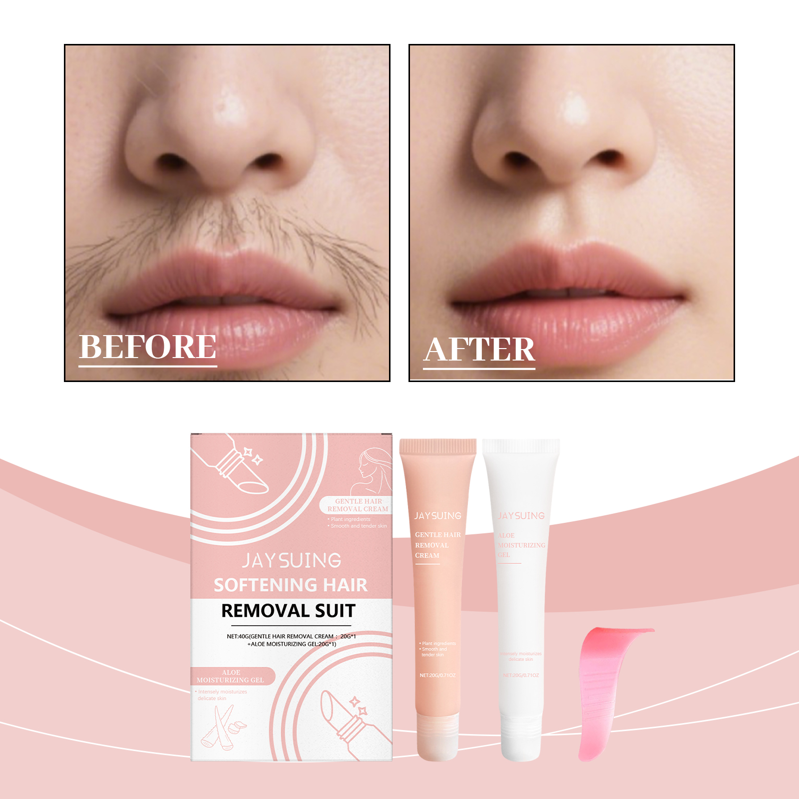 Hair Care Step - 2-Step Synergistic Care Lip Hair Removal