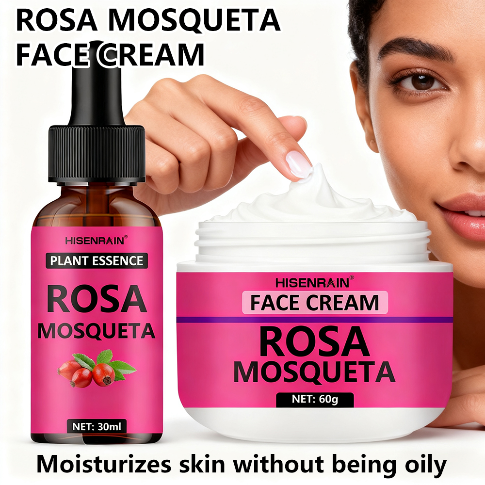 Silk Press Serum - HISENRAIN Rosehip Skincare Set: Hydrating Serum