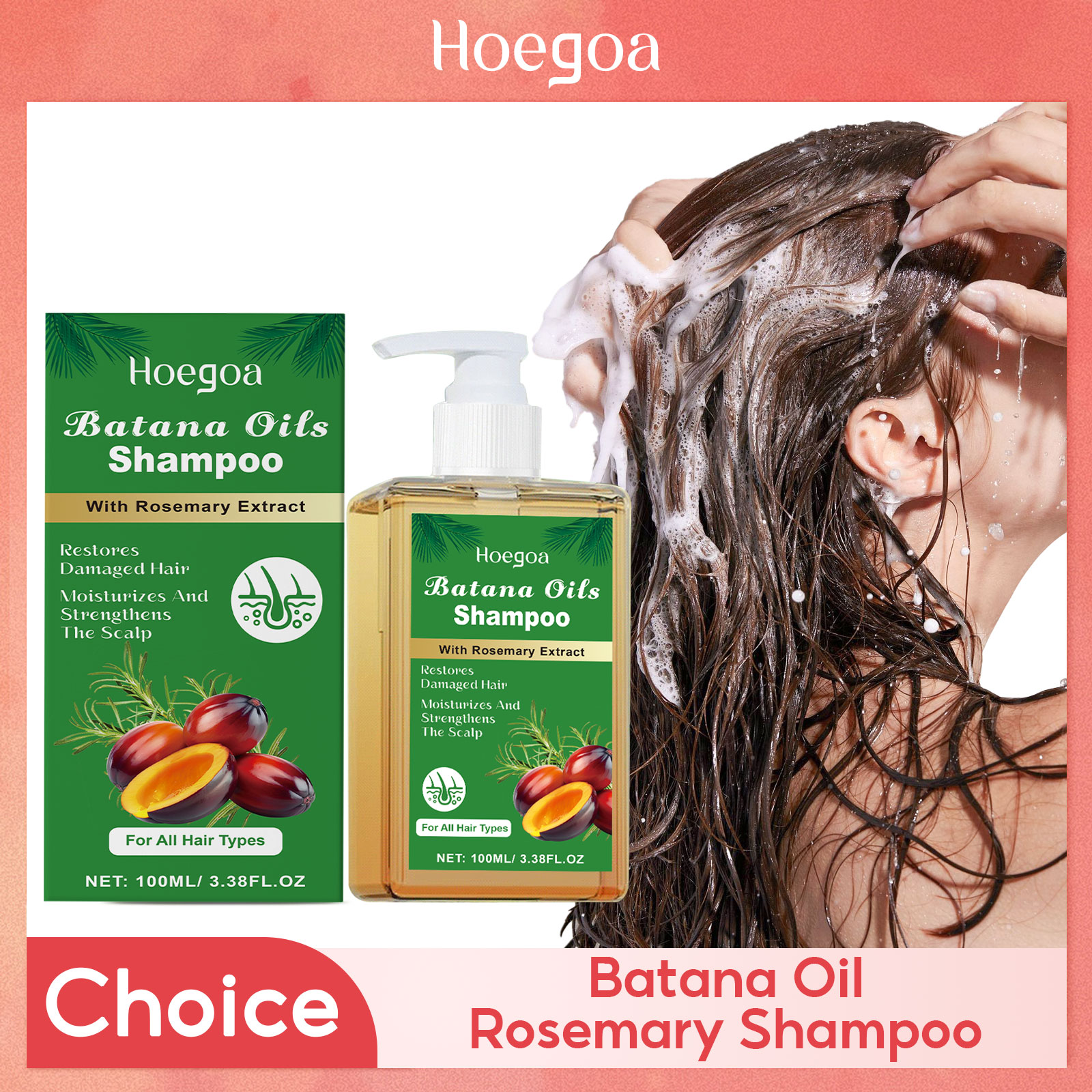 Hair Care Garnier - Pure Batana Shampoo Hair Strengthen Moisturizer