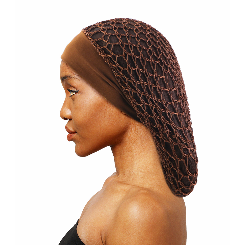 Hair Net Invisible - Women Stretchy Wide Band Crochet Hair