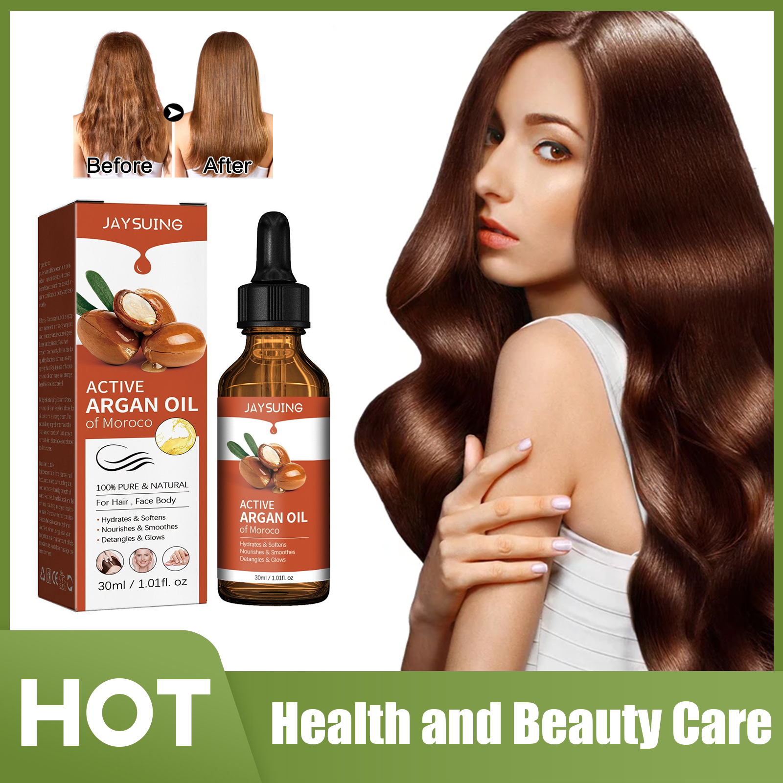 Hair Care Essence - Argan Oil for Hair Treatment Smoothing