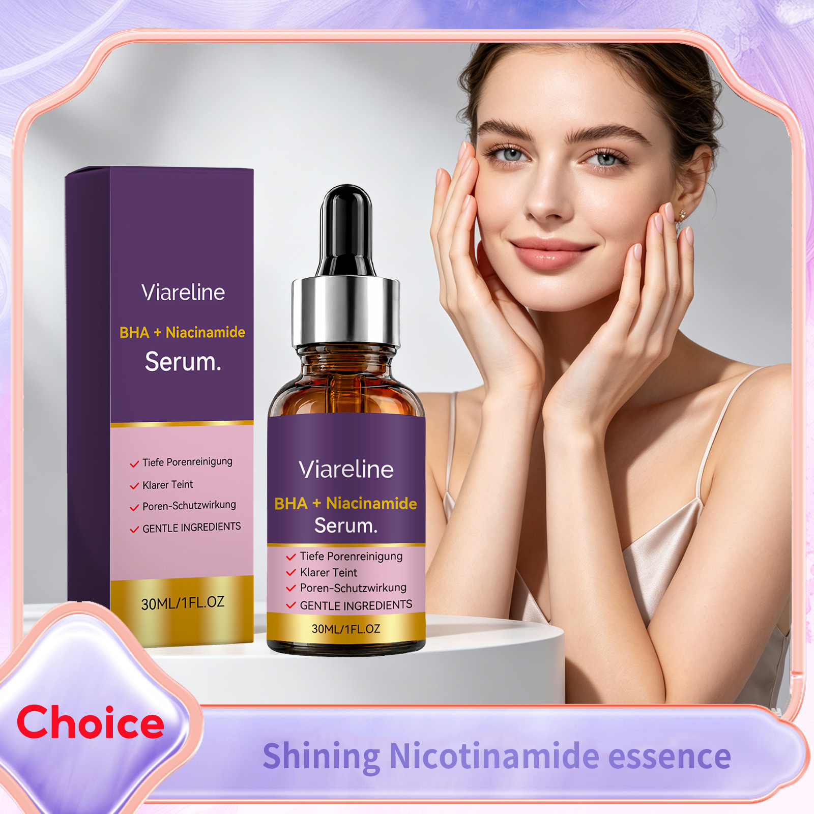 Silk Press Serum - Salicylic Acid Niacinamide Serum Brightening Glowing
