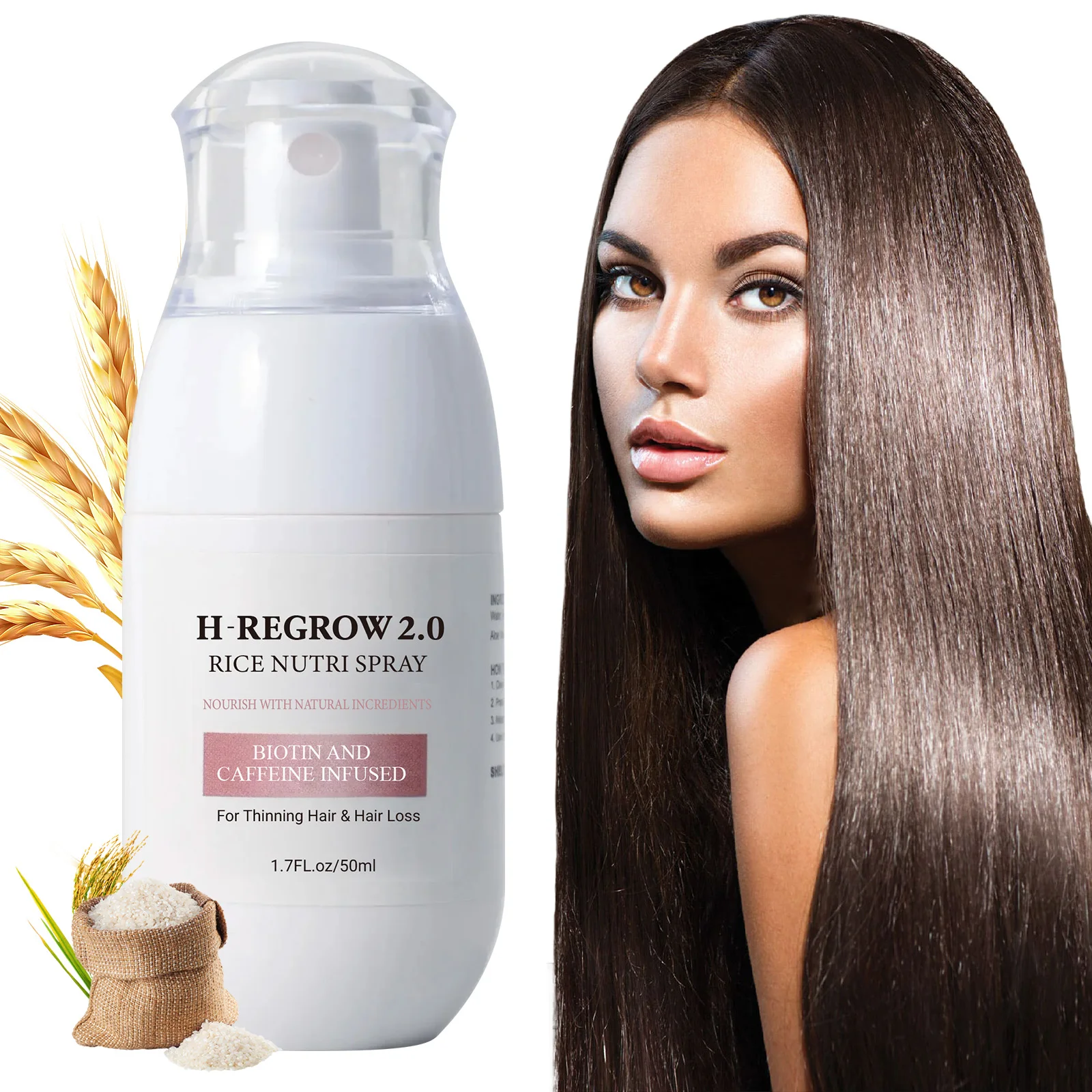 Hair Spray Rice Water Strong H - Hair Care With Rice Water reseña y precio