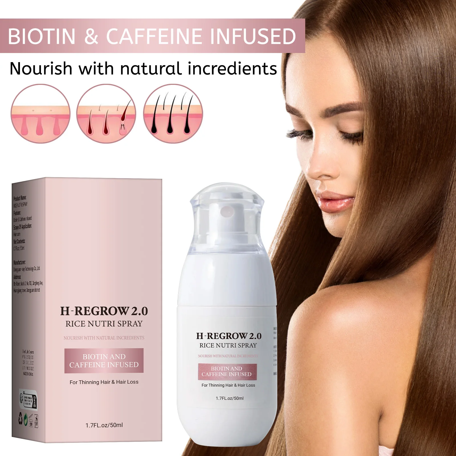 Hair Spray Rice Water Strong H - Hair Care With Rice Water reseña y precio