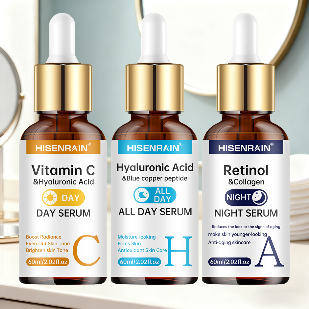HISENRAIN Vitamin C + Retinol  - Silk Press Serum reseña y precio