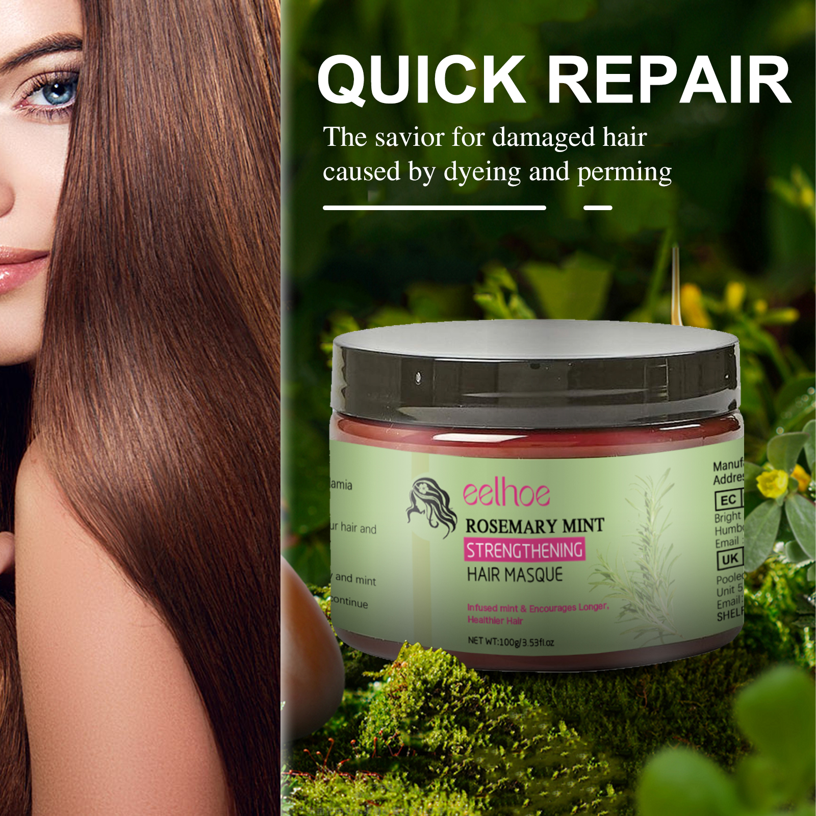 EELHOE Rosemary Hair Mask Repa - Hair Care Garnier reseña y precio