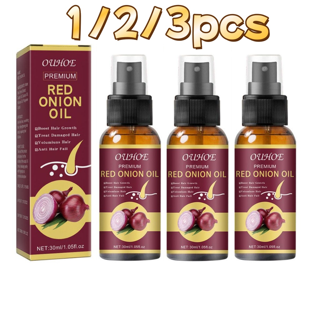 1/2/3pcs Red Onion Essential O - Hair Care With Rice Water reseña y precio