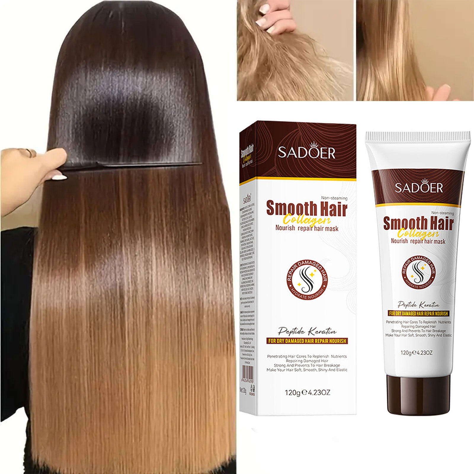 SADOER Collagen Hair Mask Prof - Deep Conditioner Mask reseña y precio