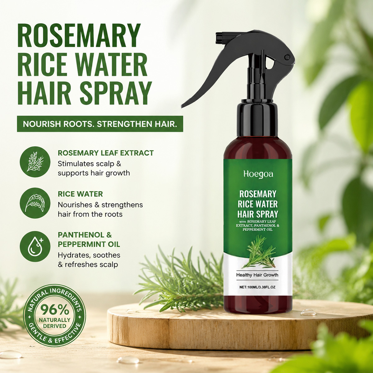 Rosemary Rice Water Hair Spray - Hair Care With Rice Water reseña y precio