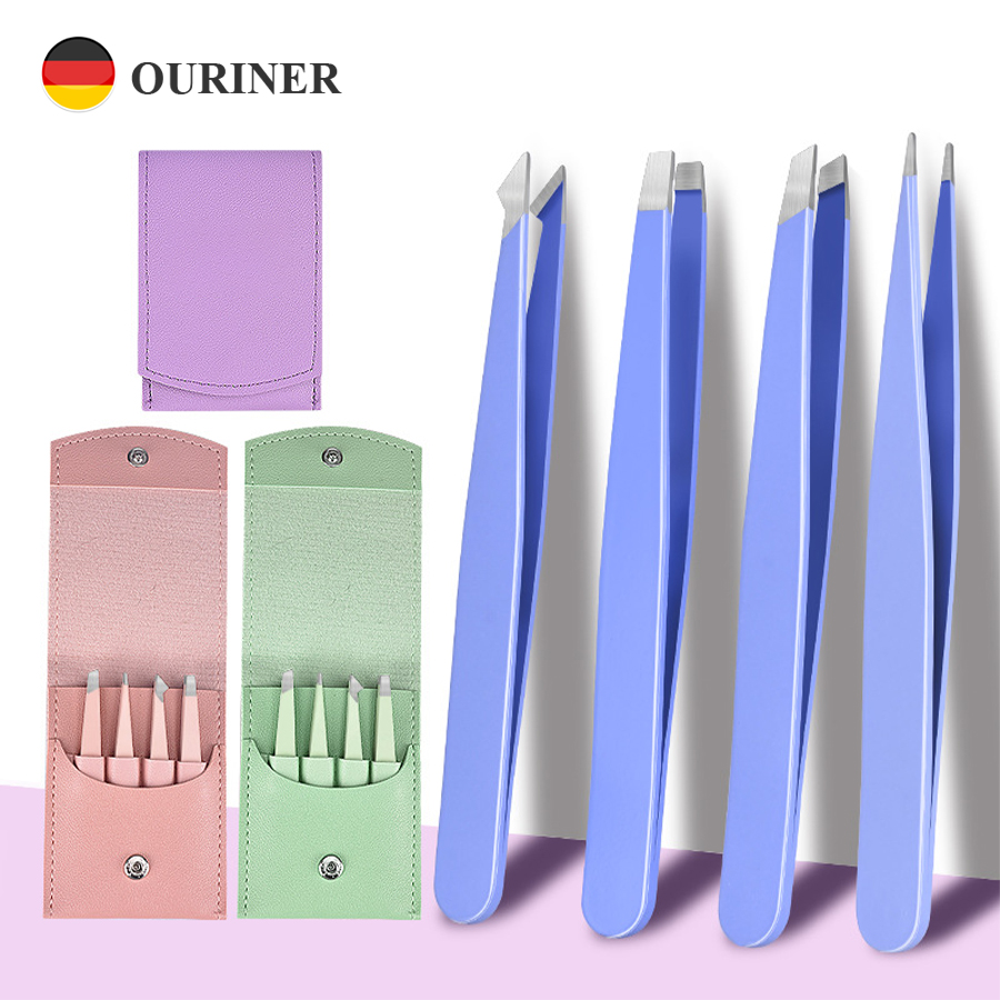 4Pcs Eyebrow Tweezers Hair Rem - Hair Care Tools reseña y precio