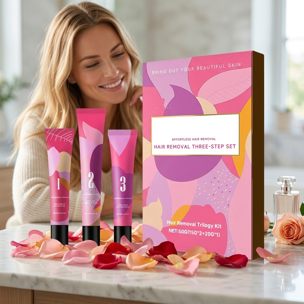 Hair Removal Cream Kit 3-Step  - Hair Care Step reseña y precio