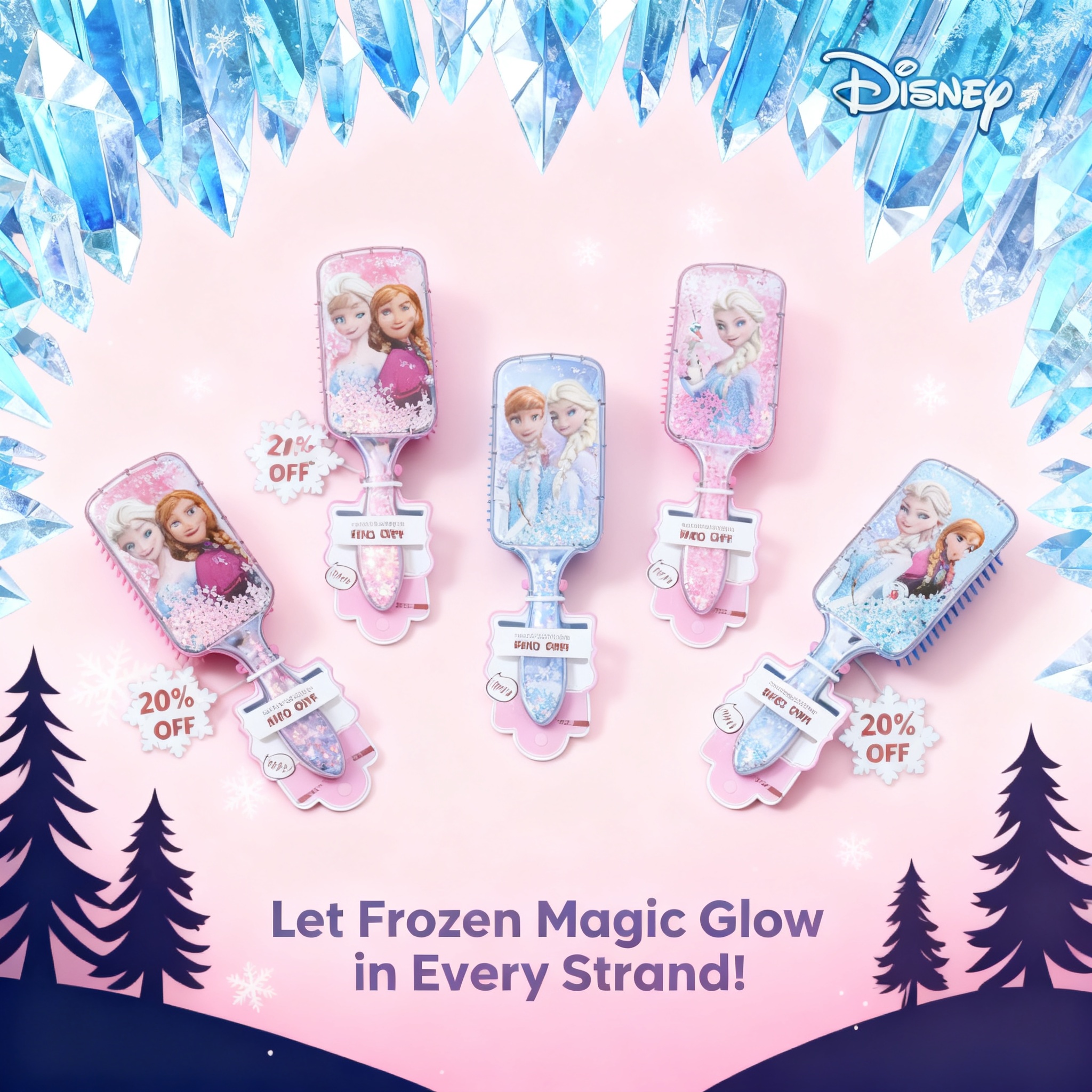 Frozen Elsa Minnie Mickey Mous - Hair Care Tools reseña y precio