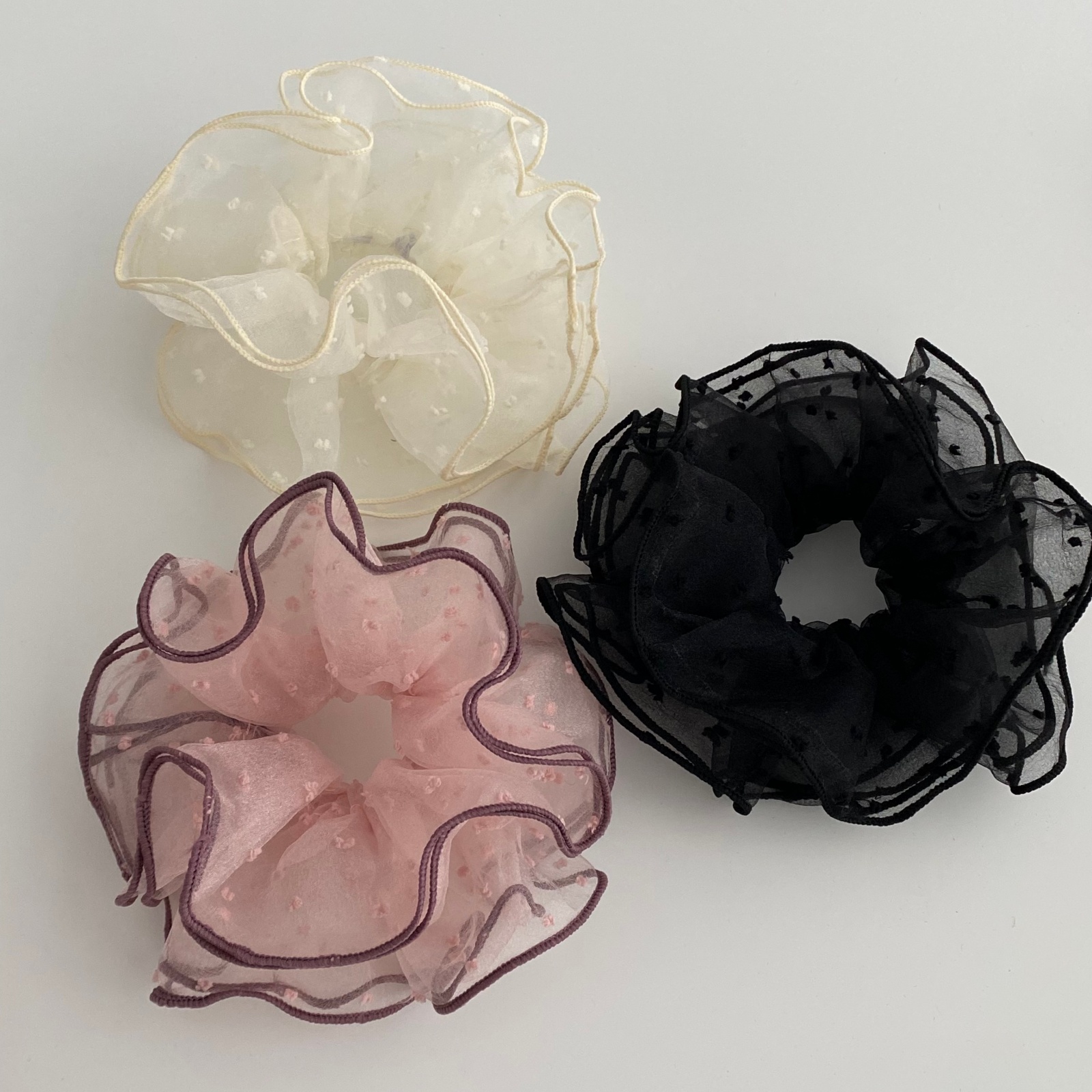 1PC Summer Ruffled Sheer Tulle - Hair Net Invisible reseña y precio