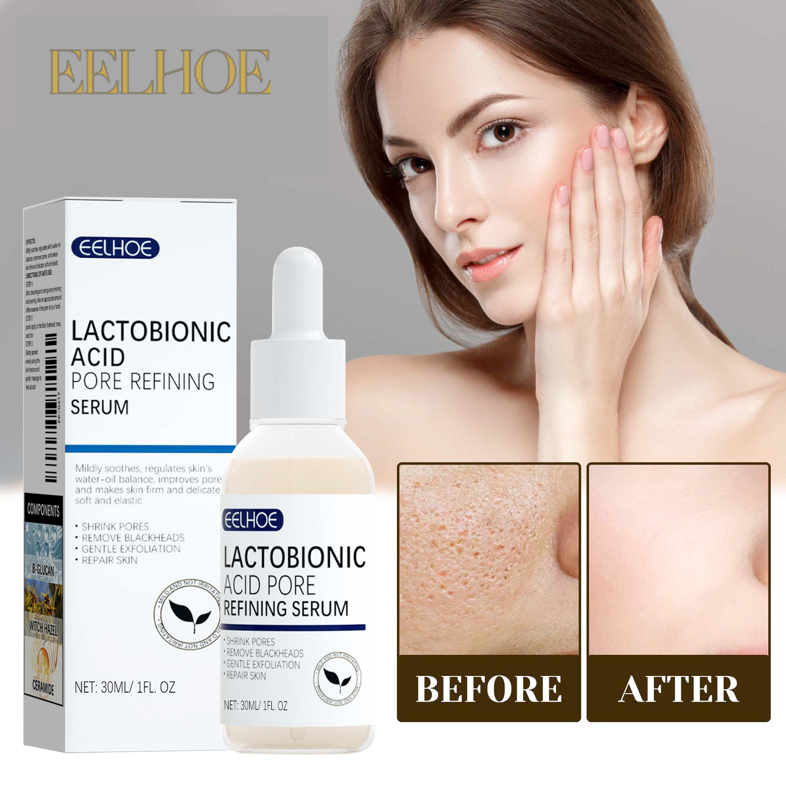EELHOE Lactobionic Acid Pore S - Silk Press Serum reseña y precio