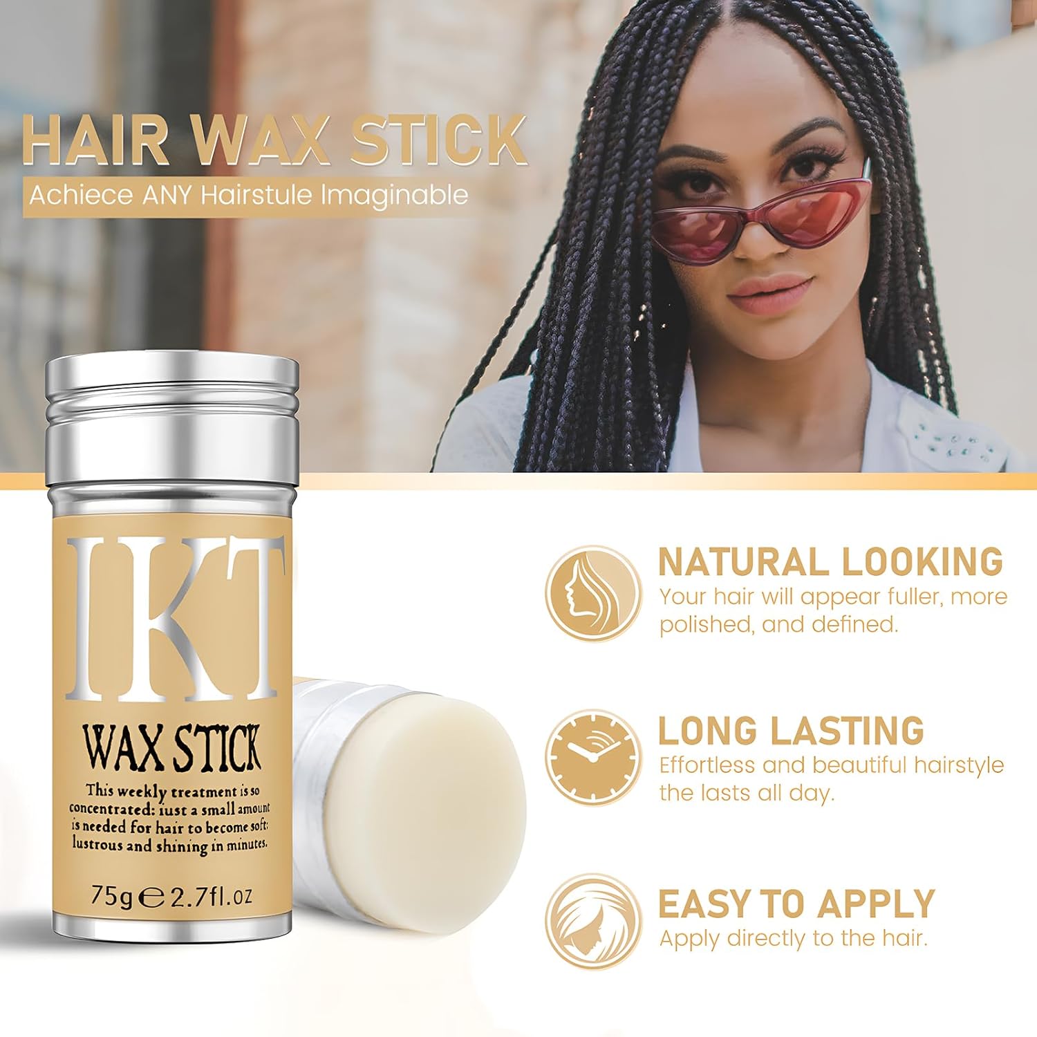 Hair Wax Stick for Wigs, Edge  - Hair Care Garnier reseña y precio