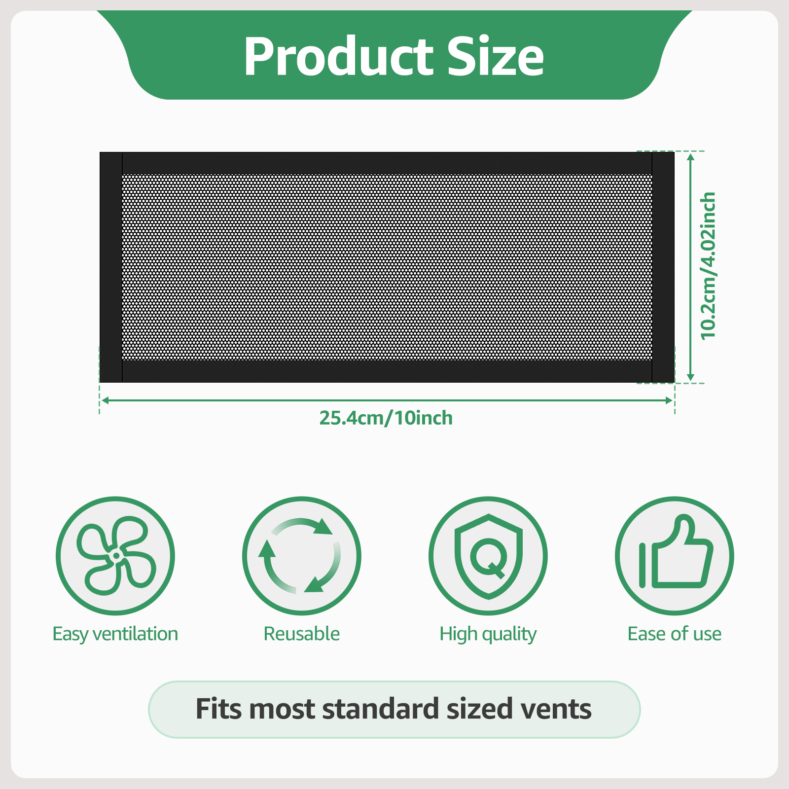 8Pcs Magnetic Vent Covers Mesh - Hair Net Invisible reseña y precio