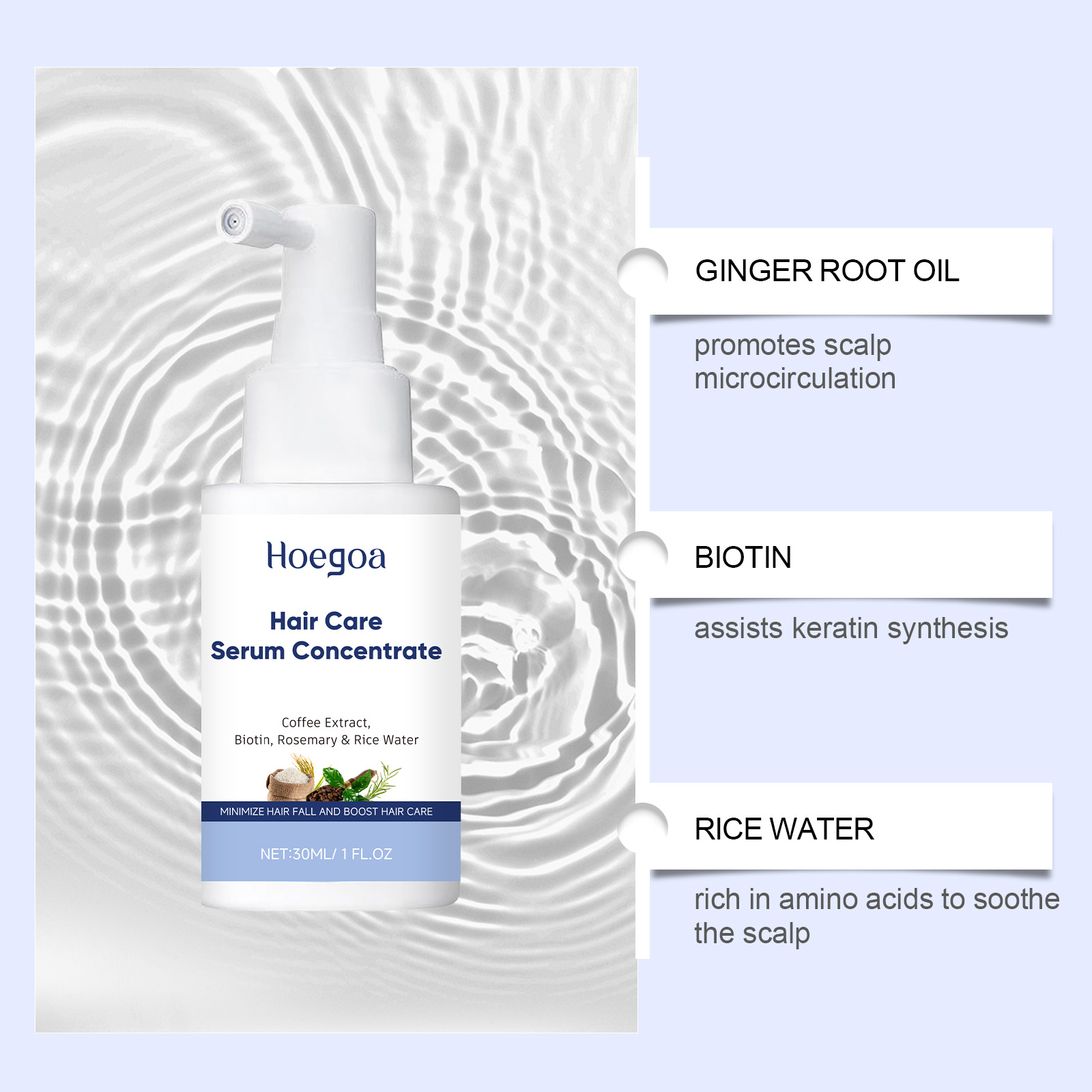 Hair Care Serum Caffeine Bioti - Hair Care With Rice Water reseña y precio