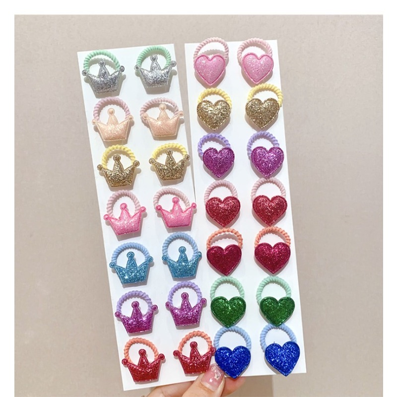 14pcs Hair Ties Cute Glitter H - Hair Care For 5 Year Old Girl reseña y precio