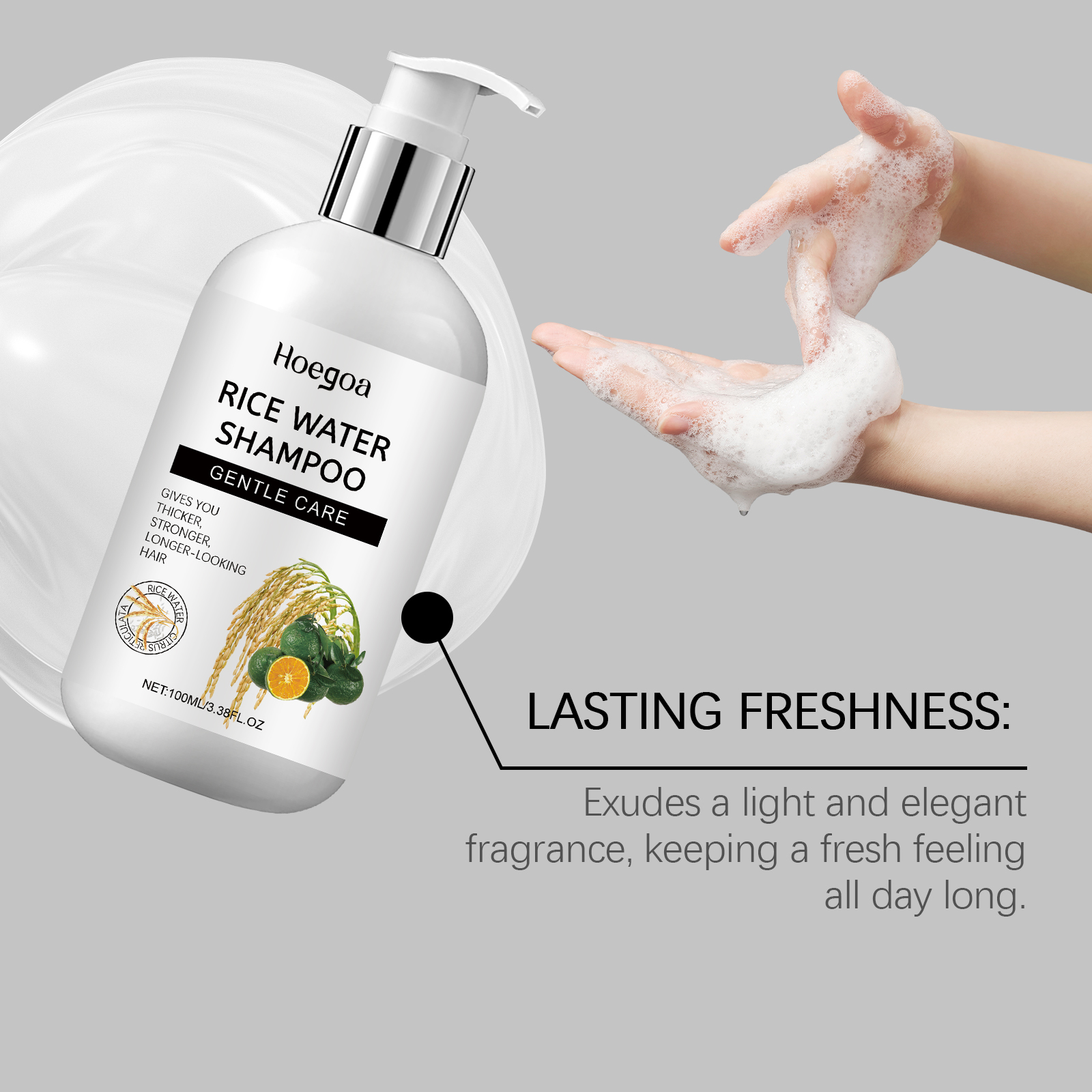 Rice Water Foam Hair Shampoo O - Hair Care With Rice Water reseña y precio