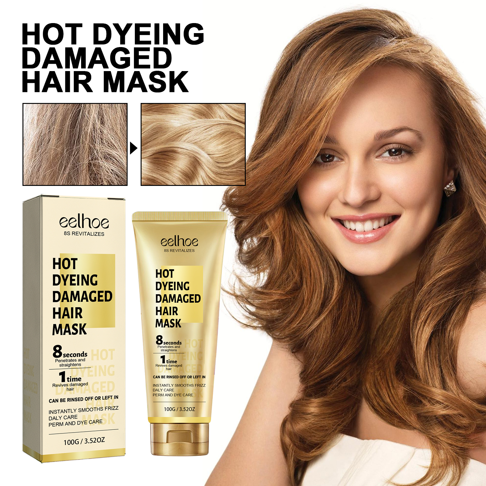 Keratin Hair Care Cream 8 Seco - Hair Care Garnier reseña y precio