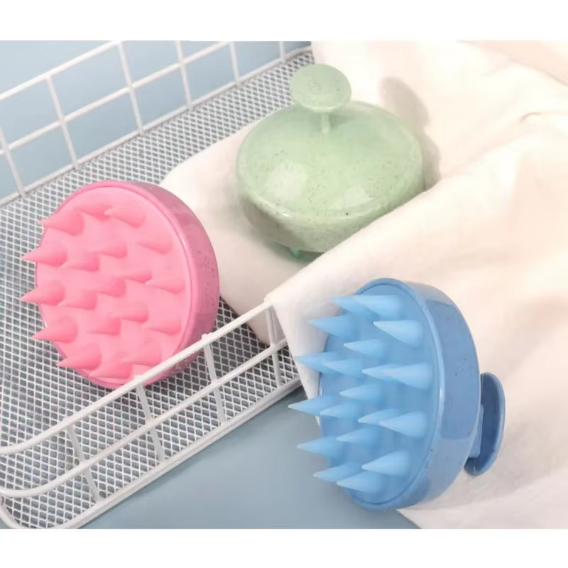 1PC Silicone Shampoo Brush Mul - Hair Care Salon reseña y precio