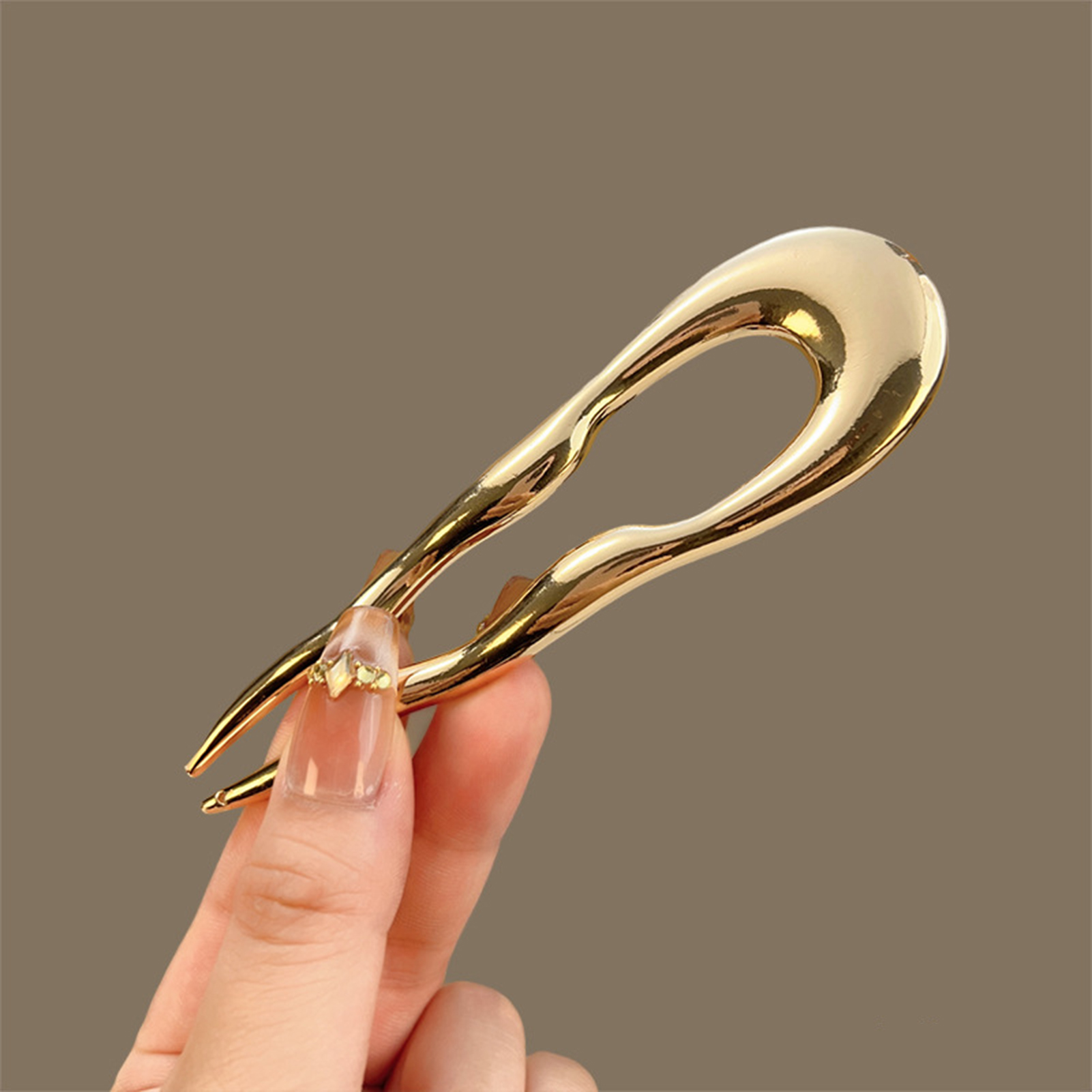 Simple Metal Alloy Hairpins U- - Hair Care Tools reseña y precio
