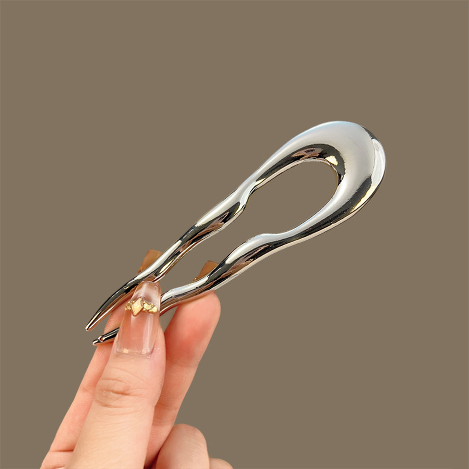 Simple Metal Alloy Hairpins U- - Hair Care Tools reseña y precio