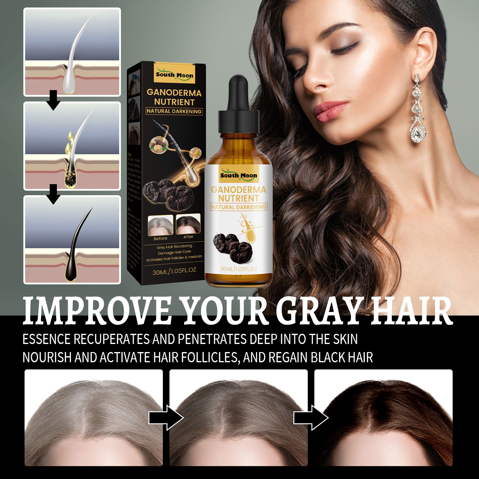 Reying Hair, Hair Darkening ,  - Hair Care Garnier reseña y precio