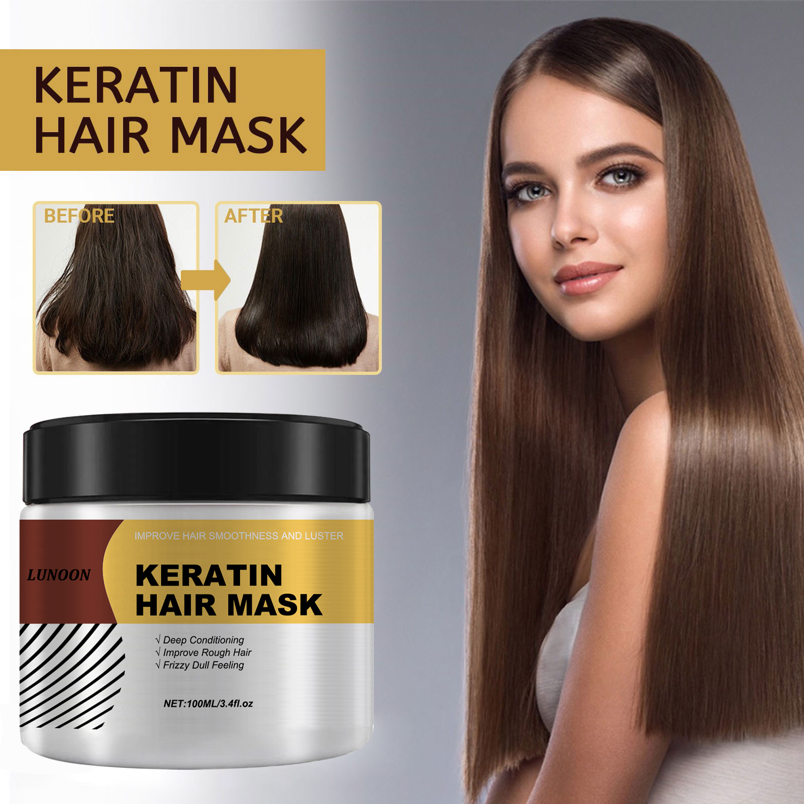 LUNOON Hair Mask 100ml - Deep  - Deep Conditioner Mask reseña y precio