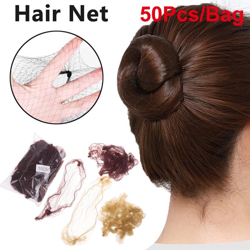 New 50Pcs Hair Net Elastic Bun - Hair Net Invisible reseña y precio