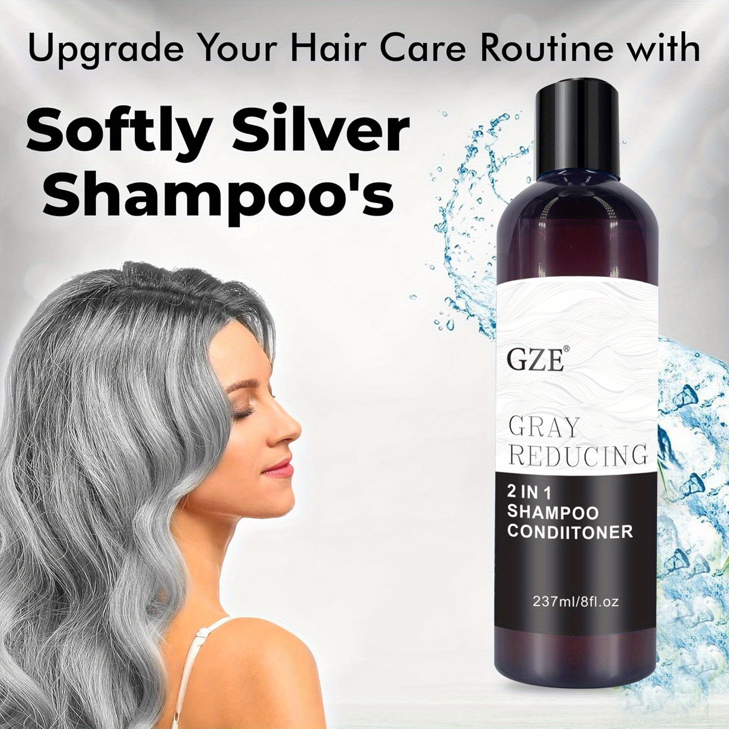 GZE Grey Reducing 2-In-1 Shamp - Hair Care Salon reseña y precio