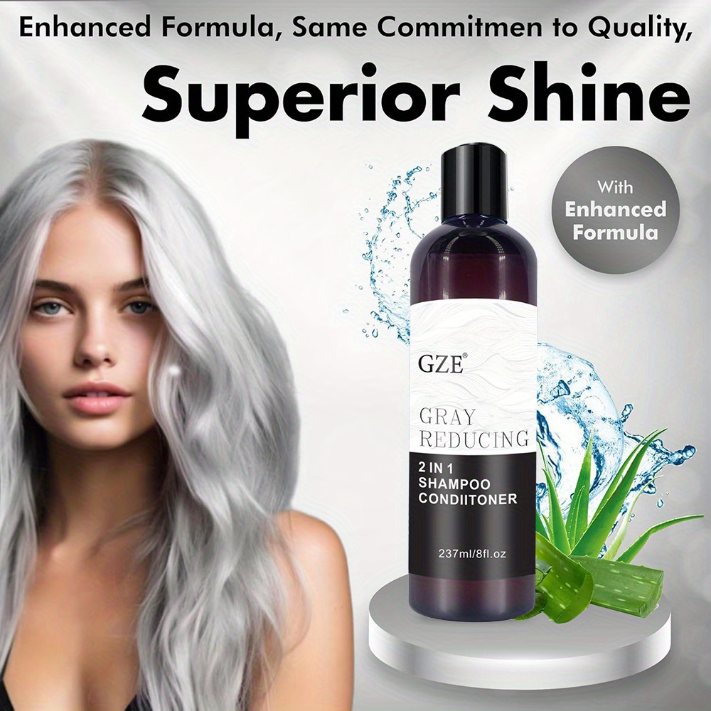 GZE Grey Reducing 2-In-1 Shamp - Hair Care Salon reseña y precio