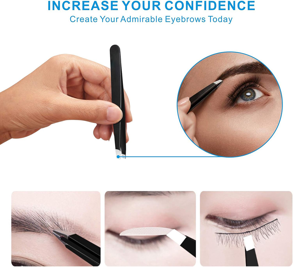 4PCS Tweezers Set Professional - Hair Care Tools reseña y precio