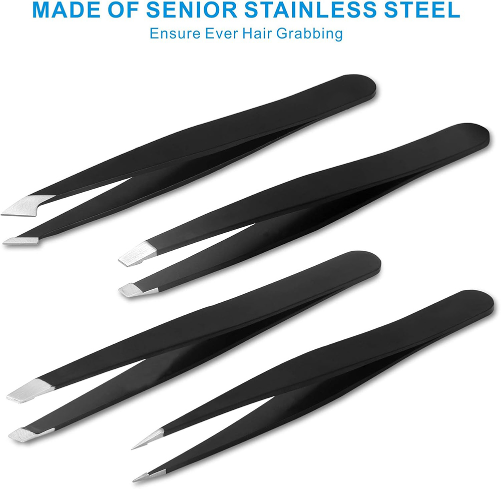 4PCS Tweezers Set Professional - Hair Care Tools reseña y precio