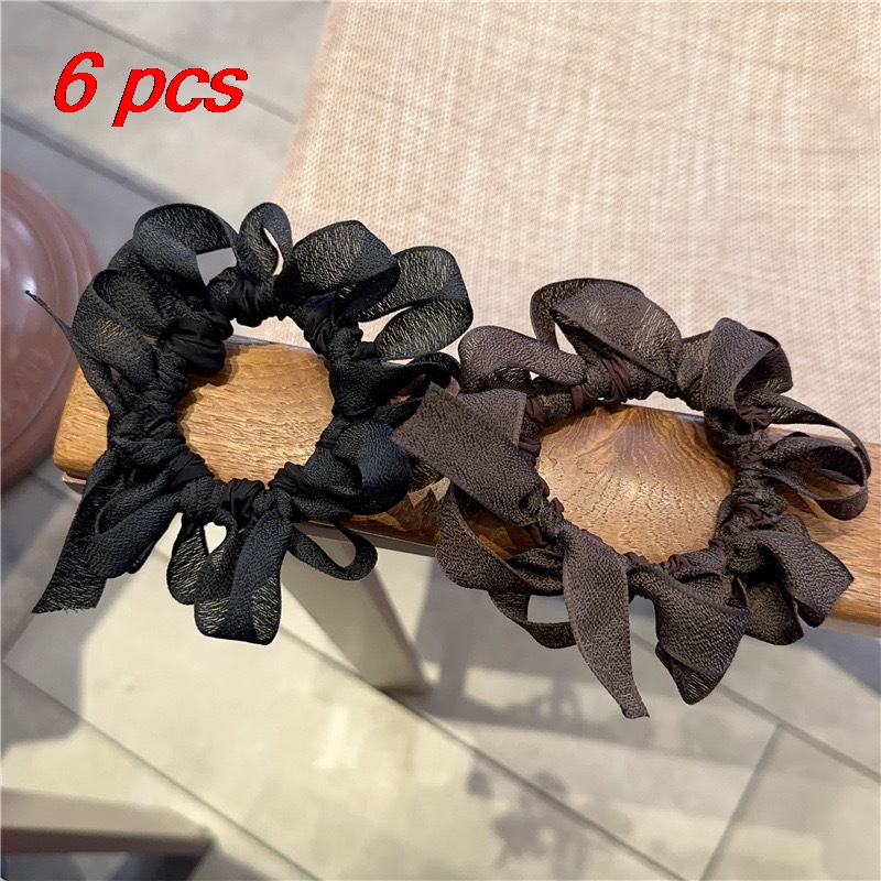 6 Pcs Women's Hair Scrunchies  - Hair Net Invisible reseña y precio