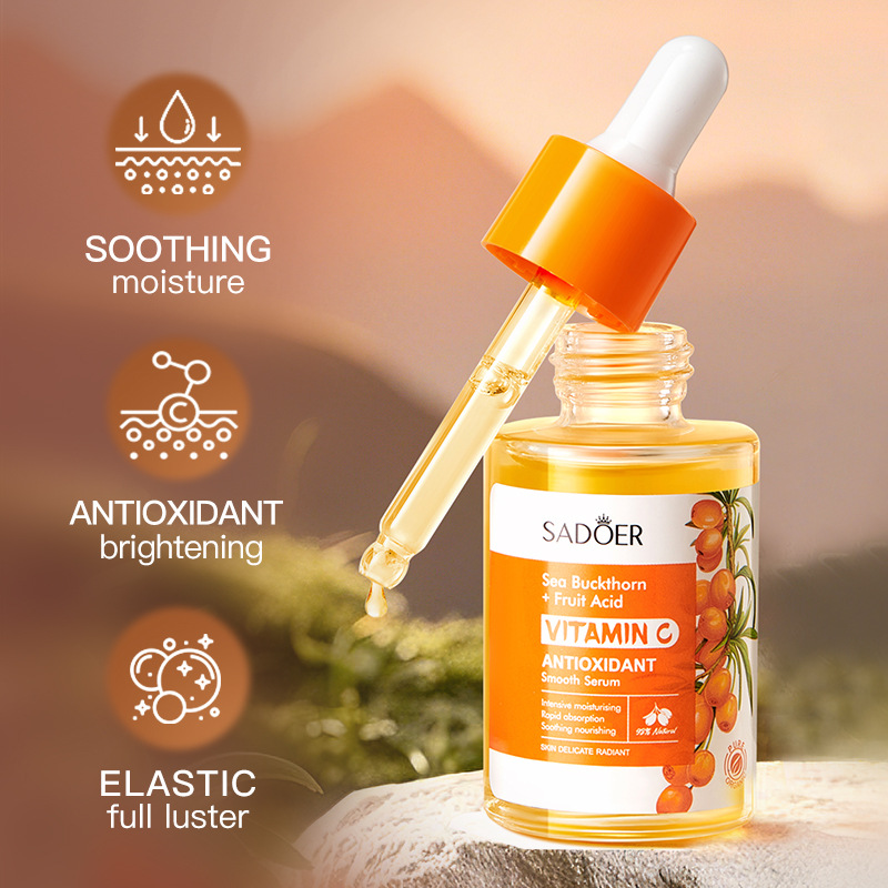 SADOER Sea Buckthorn Vitamin C - Silk Press Serum reseña y precio