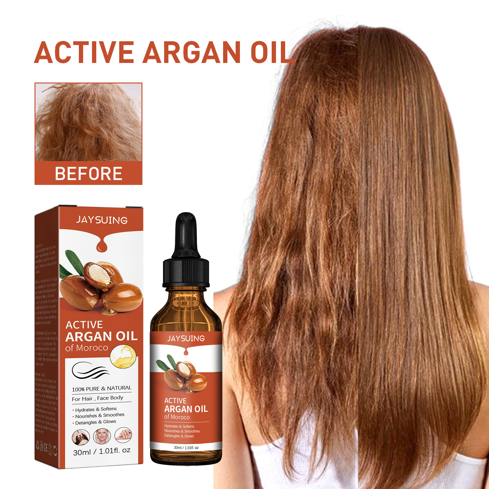 Argan Oil for Hair Treatment S - Hair Care Essence reseña y precio