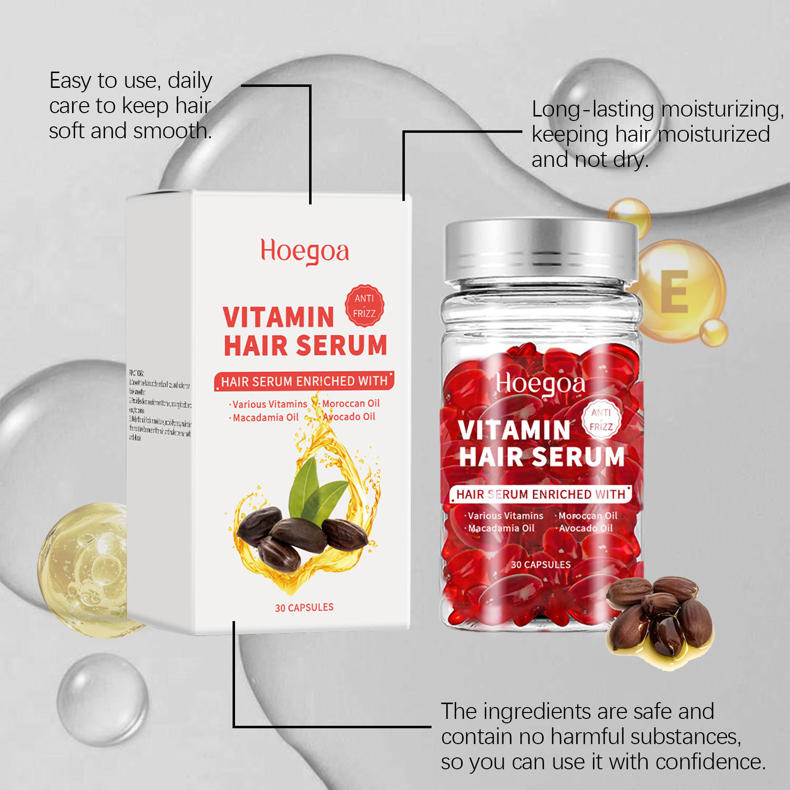 Vitamin Hair Care Serum Capsul - Hair Care Essence reseña y precio