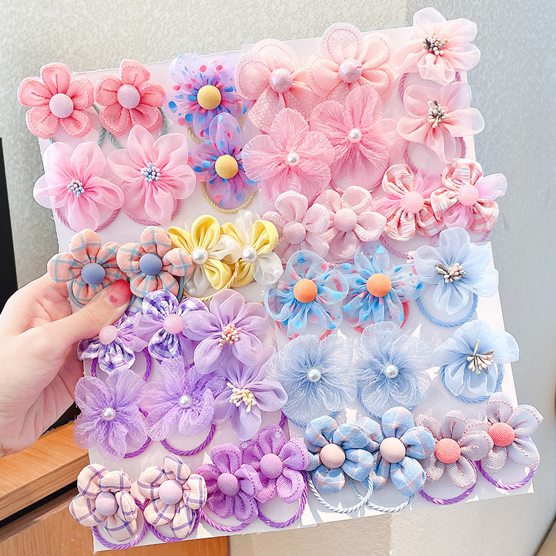 10Pcs Children's mesh flower h - Hair Net Invisible reseña y precio