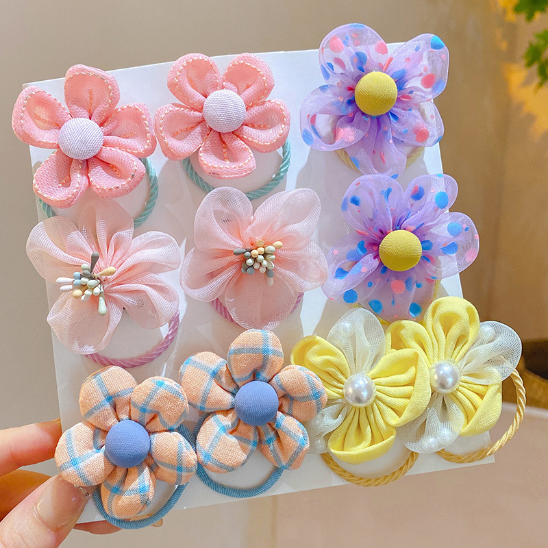 10Pcs Children's mesh flower h - Hair Net Invisible reseña y precio
