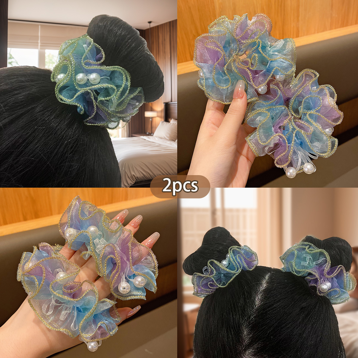 2 mesh large intestine hair ri - Hair Net Invisible reseña y precio