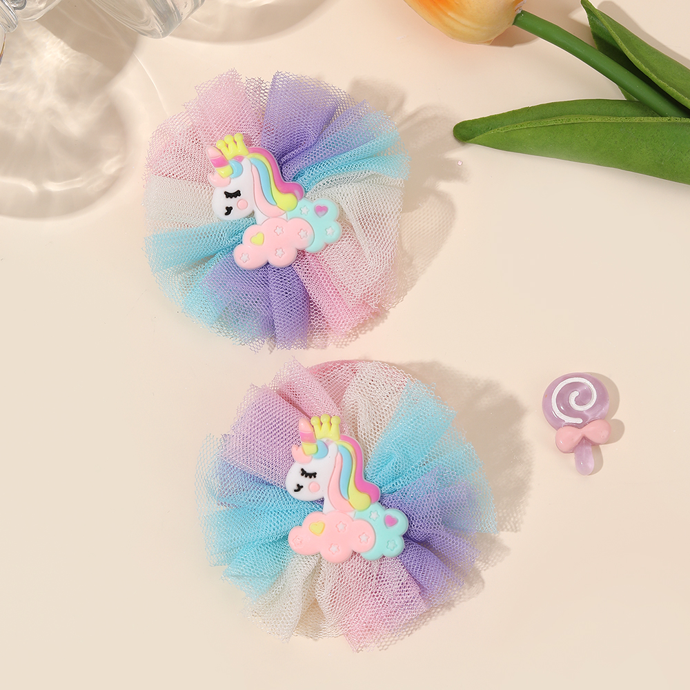 2Pcs Cartoon Unicorn Hair Tie  - Hair Net Invisible reseña y precio