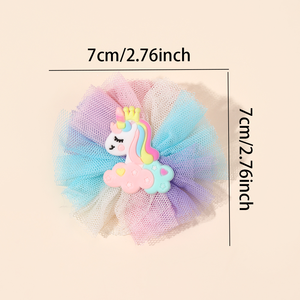 2Pcs Cartoon Unicorn Hair Tie  - Hair Net Invisible reseña y precio