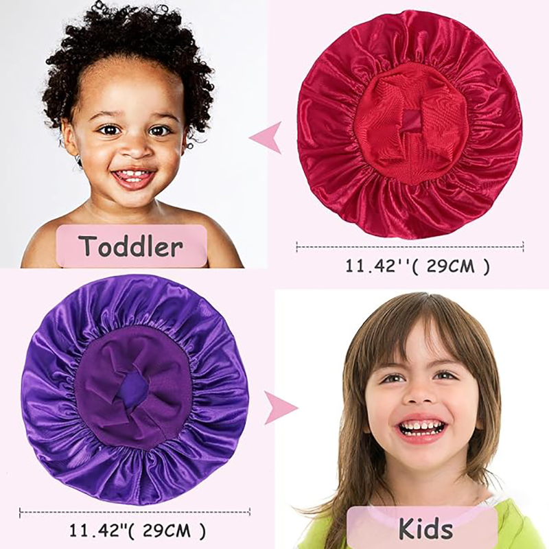 Kids Printing Stain Bonnet Nig - Hair Care For 5 Year Old Girl reseña y precio